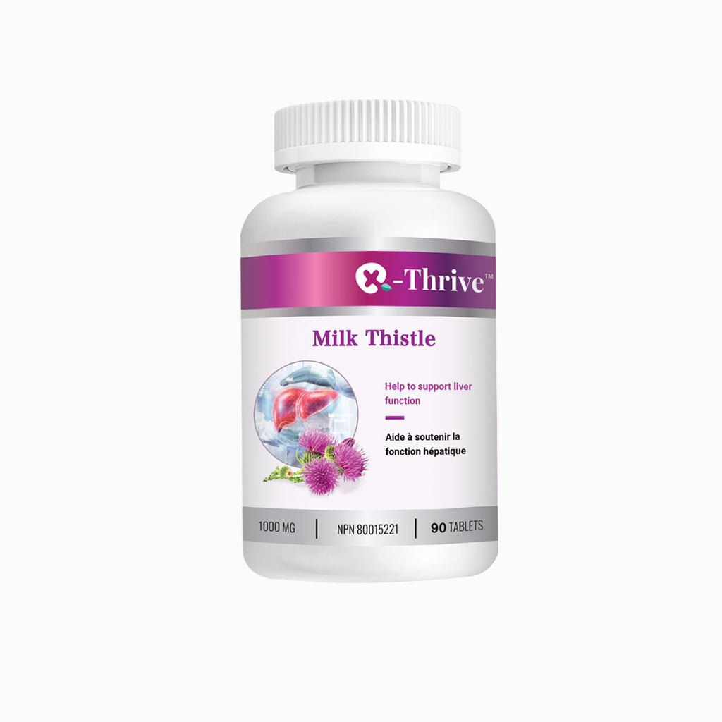 X-Thrive, Milk Thistle 1000mg 90 tablets Health Supplement for Liver Support, Liver Protectant, Gallbladder Health